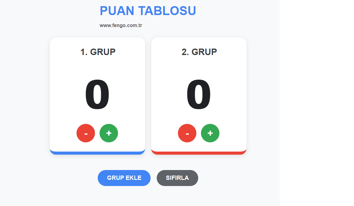 İnteraktif Puan Tablosu: Sınıf İçi Yarışma ve Grup Takip Sistemi