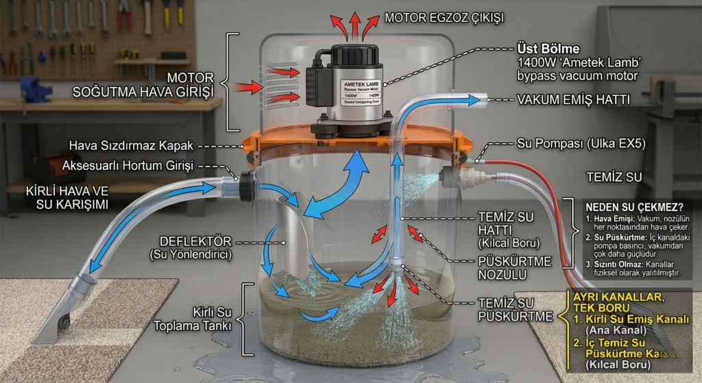 DIY Endüstriyel Halı ve Koltuk Yıkama Makinesi